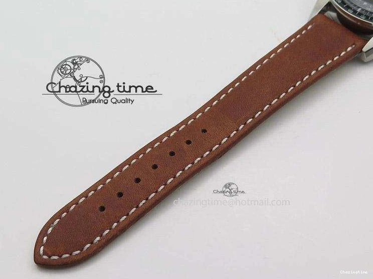 0508 Supportive Speedmaster Professional The Moon Watch on Brown Asso Strap Asian Manual Winding Chronograph Movement 8288